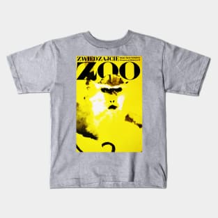 Visit The ZOO Warsaw Poland Monkey Advertising Vintage Kids T-Shirt